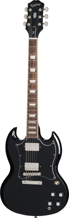 Epiphone SG Standard Ebony – gitara elektryczna + pokrowiec premium
