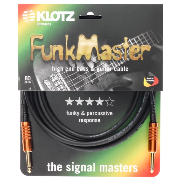 Kabel gitarowy KLOTZ FUNK MASTER TM-0450 J/J 4,5m