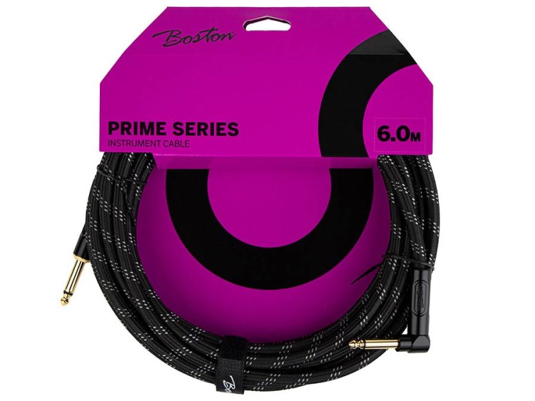 Boston Prime Series kabel gitarowy/instrumentalny 6m kątowy