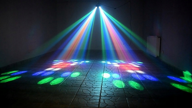 Projektor dyskotekowy mocny efekt LED podwójny flower LIGHT4ME AIRSHIP 2