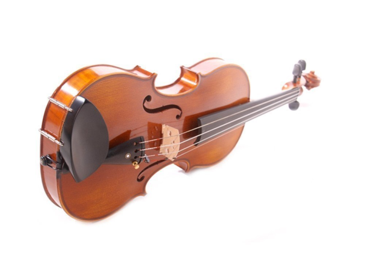 Specyfikacja:     rozmiar: 1/8     płyta wierzchnia: świerk     płyta spodnia: jawor     boczki: jawor     podstrunnica: klon     kołki i guzik: drewno Jujube     strunociąg: metalowy z mikrostroikami     podbródek: drewno Jujube     lakier; połysk