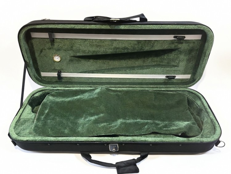 Futerał do altówek z HIGROMETREM - czarny/zielony 16"/16,5"