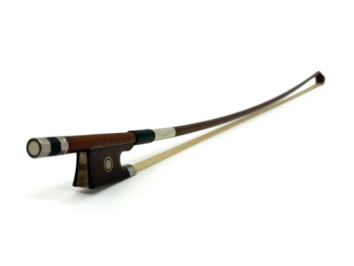 Smyczek do skrzypiec 4/4 z drewna brazylijskiego, hebanowa żabka , 8-kątny