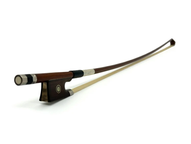 Smyczek do skrzypiec 4/4 z drewna brazylijskiego, hebanowa żabka , 8-kątny