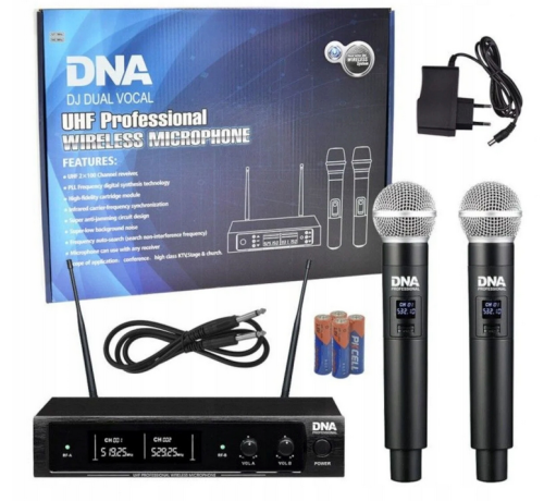 DJ DNA DJ Dual Vocal zestaw mikrofonów bezprzewodowych