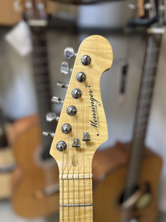 Gitara elektryczna Mensinger zielona KOMIS