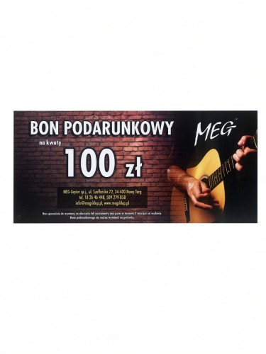 Bon podarunkowy o wartości 100zł