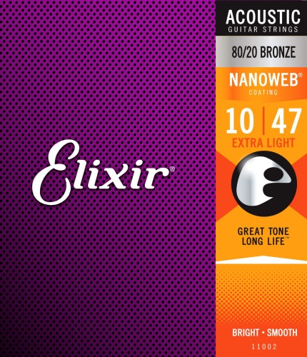 Elixir Nano Web 80/20 -Struny do gitary akustycznej