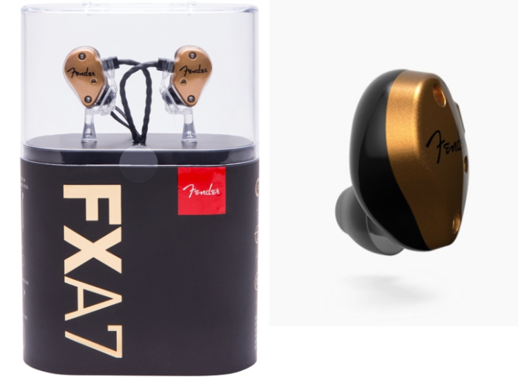 Fender FXA7 PRO IEM Gold Słuchawki dokanałowe