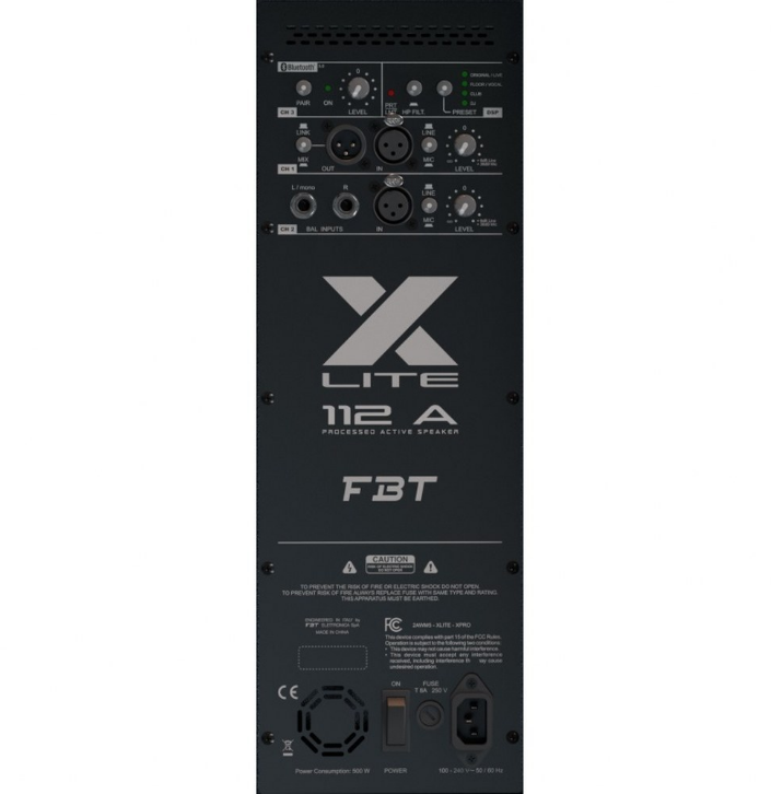 FBT X-Lite 112A - dwudrożna kolumna aktywna 1000 Watt z Bluetooth KOLUMNY AKTYWNE