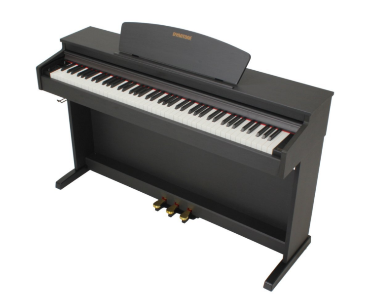 Dynatone SLP-175 BLK - pianino cyfrowe z ławą (czarne)