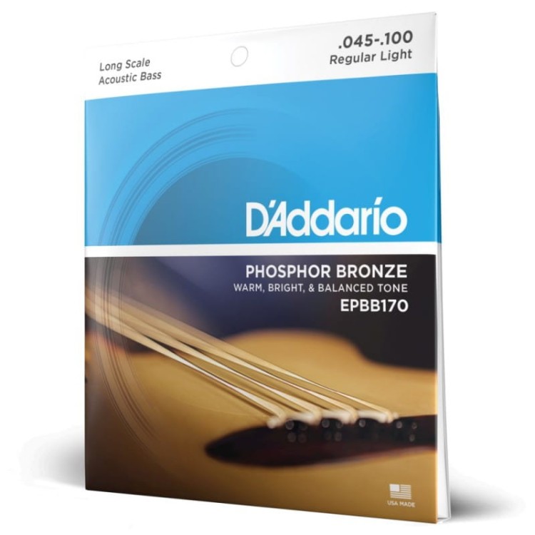 D'Addario EPBB170 struny do gitary basowej akustycznej
