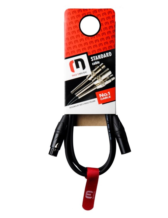 Kabel mikrofonowy XLR M - XLR F 25M Red's music MC11250