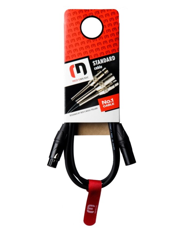 Kabel mikrofonowy XLR M - XLR F 12M Red's music MC11120