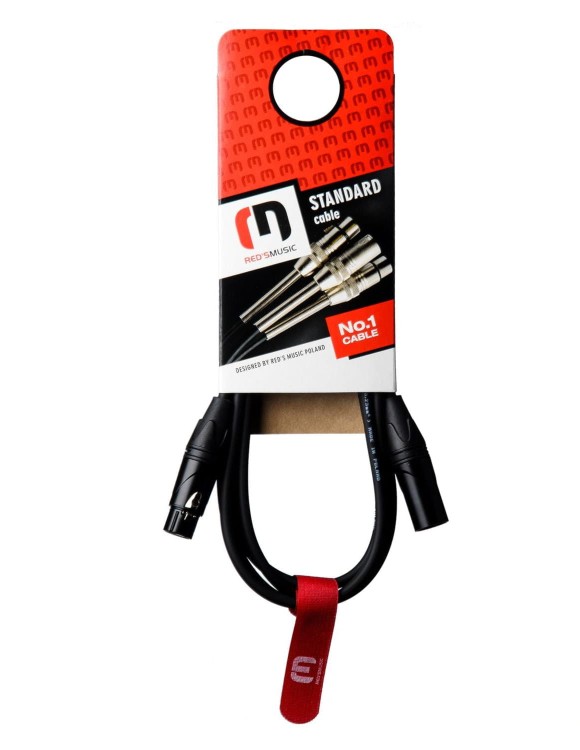Kabel mikrofonowy XLR M - XLR F 0.5M