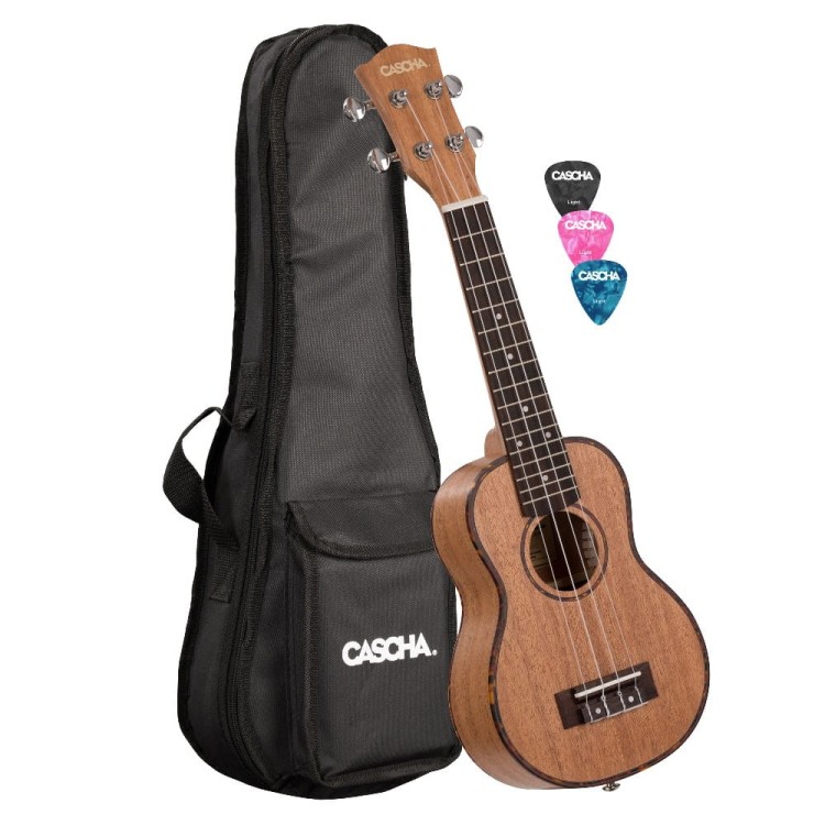 Cascha HH2026 Ukulele sopranowe z pokrowcem
