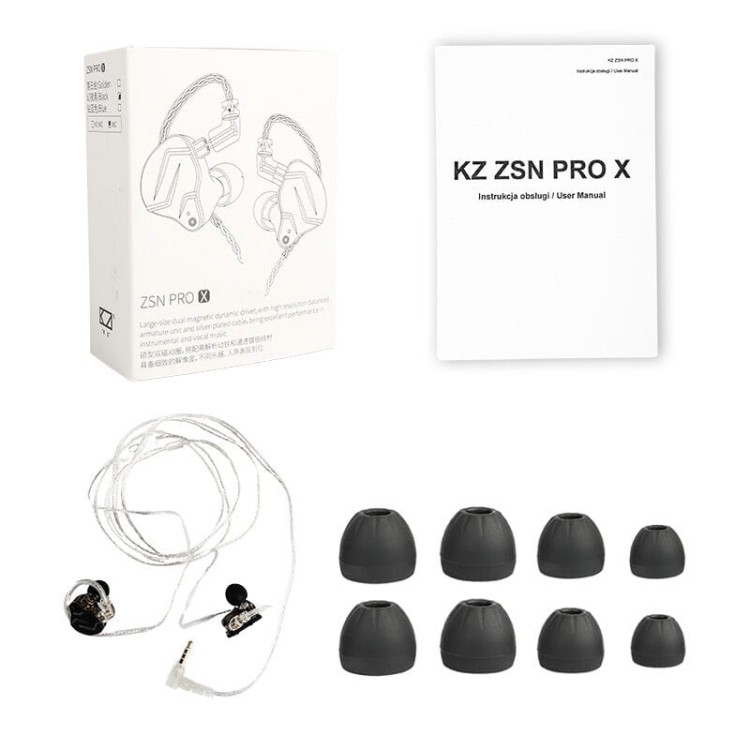 KZ ZSN PRO X MIC słuchawki douszne dokanałowe przewodowe
