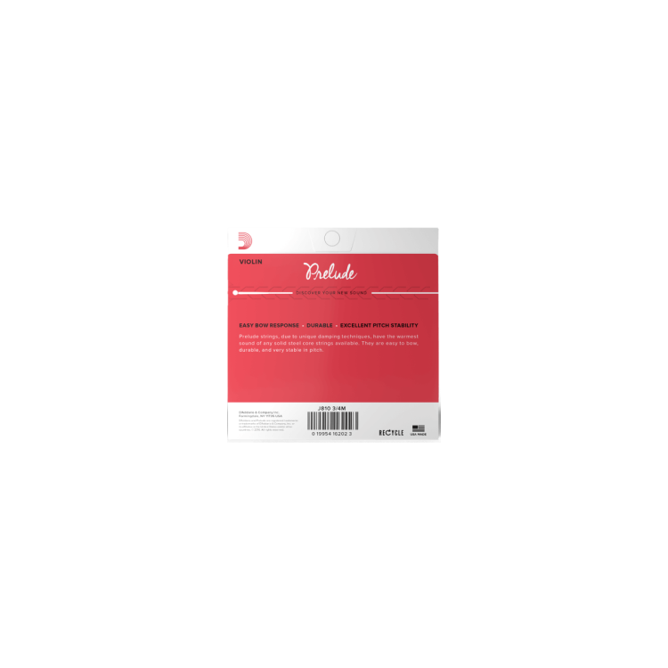 D'ADDARIO PRELUDE J810 3/4M - Struny do skrzypiec 3/4