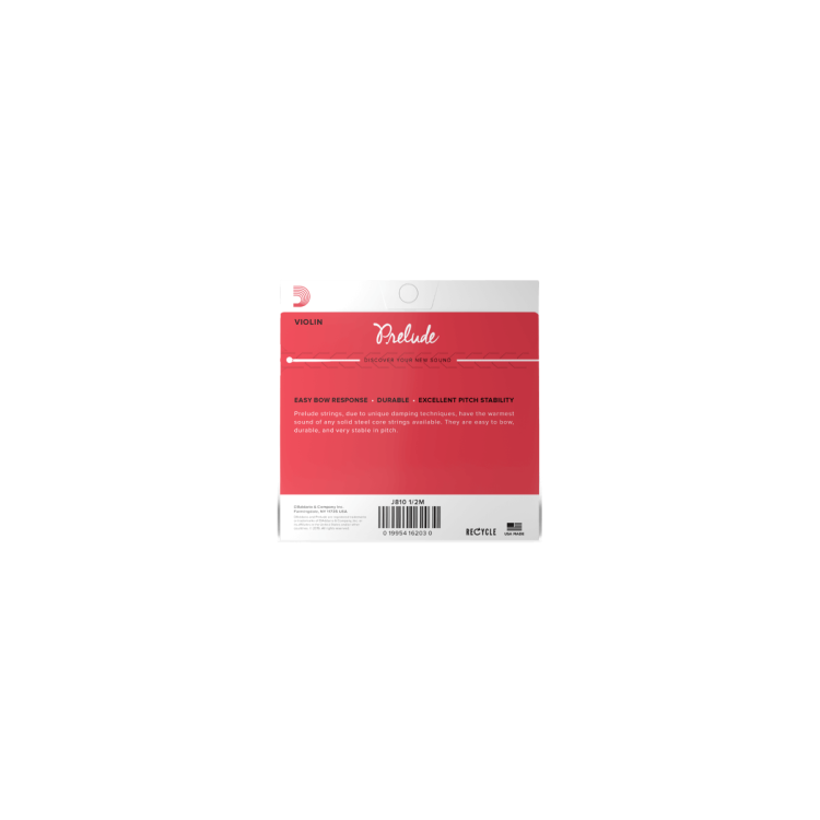 D'ADDARIO PRELUDE J810 1/2M - Struny do skrzypiec 1/2