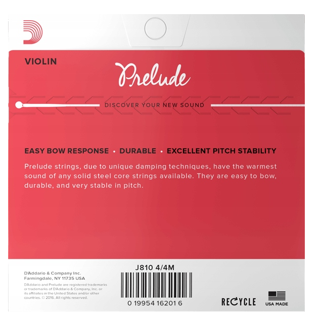 D'ADDARIO PRELUDE D J813 4/4 - Struna do skrzypiec
