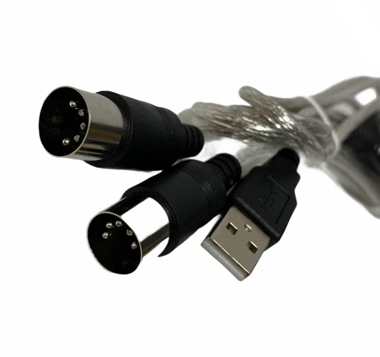 KABEL MIDI USB Intefejs AKMUZ 2m