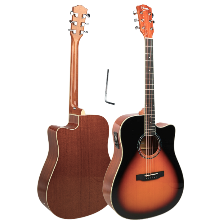 V-TONE VEAG1 CE VS gitara elektroakustyczna 4/4 dreadnought cutaway sunburst