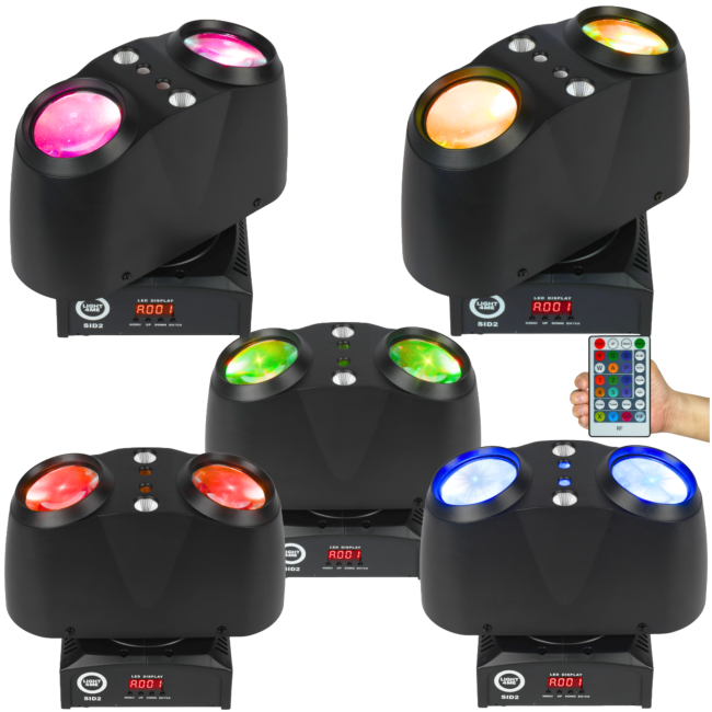 LIGHT4ME SID2 multiefekt świetlny LED 4w1 efekt beam klubowe